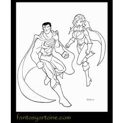 Dessin à colorier: Super Héros DC Comics (Super-héros) #80222 - Coloriages à Imprimer Gratuits