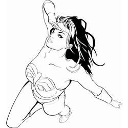 Dessin à colorier: Super Héros DC Comics (Super-héros) #80233 - Coloriages à Imprimer Gratuits