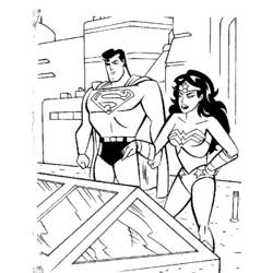 Dessin à colorier: Super Héros DC Comics (Super-héros) #80240 - Coloriages à Imprimer Gratuits