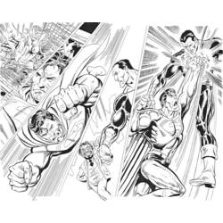 Dessin à colorier: Super Héros DC Comics (Super-héros) #80290 - Coloriages à Imprimer Gratuits