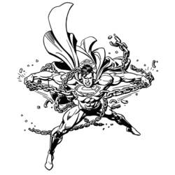 Dessin à colorier: Super Héros DC Comics (Super-héros) #80408 - Coloriages à Imprimer Gratuits