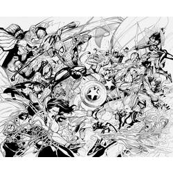 Dessin à colorier: Super Héros DC Comics (Super-héros) #80455 - Coloriages à Imprimer Gratuits