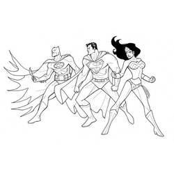 Dessin à colorier: Super Héros DC Comics (Super-héros) #80487 - Coloriages à Imprimer Gratuits