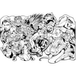Dessin à colorier: Super Héros Marvel (Super-héros) #79593 - Coloriages à imprimer