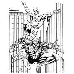 Dessin à colorier: Super Héros Marvel (Super-héros) #79605 - Coloriages à Imprimer Gratuits