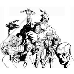 Dessin à colorier: Super Héros Marvel (Super-héros) #79622 - Coloriages à Imprimer Gratuits