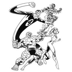 Dessin à colorier: Super Héros Marvel (Super-héros) #79630 - Coloriages à Imprimer Gratuits