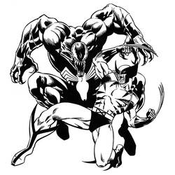Dessin à colorier: Super Héros Marvel (Super-héros) #79656 - Coloriages à Imprimer
