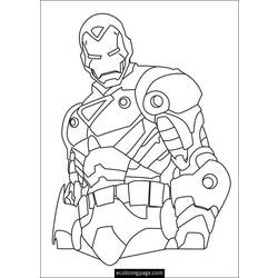 Dessin à colorier: Super Héros Marvel (Super-héros) #79673 - Coloriages à Imprimer Gratuits