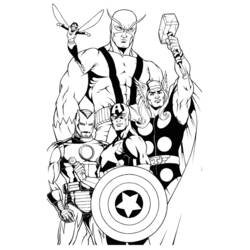 Dessin à colorier: Super Héros Marvel (Super-héros) #79755 - Coloriages à Imprimer Gratuits