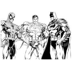 Dessin à colorier: Super Héros Marvel (Super-héros) #79790 - Coloriages à Imprimer Gratuits
