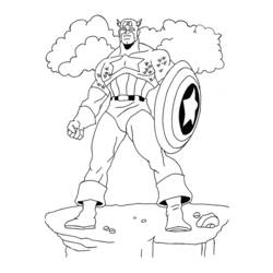 Dessin à colorier: Super Héros Marvel (Super-héros) #79825 - Coloriages à Imprimer Gratuits