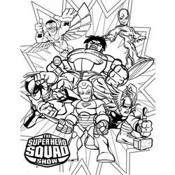 Dessin à colorier: Super Héros Marvel (Super-héros) #79864 - Coloriages à Imprimer Gratuits