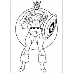 Dessin à colorier: Super Héros Marvel (Super-héros) #79869 - Coloriages à Imprimer