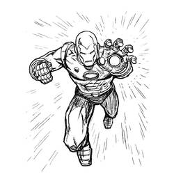 Dessin à colorier: Super Héros Marvel (Super-héros) #80040 - Coloriages à Imprimer Gratuits