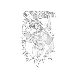 Dessin à colorier: Supergirl (Super-héros) #83932 - Coloriages à imprimer
