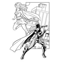 Dessin à colorier: Supergirl (Super-héros) #83939 - Coloriages à imprimer