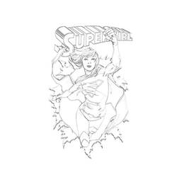 Dessin à colorier: Supergirl (Super-héros) #83941 - Coloriages à imprimer