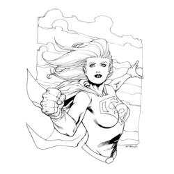 Dessin à colorier: Supergirl (Super-héros) #83946 - Coloriages à imprimer