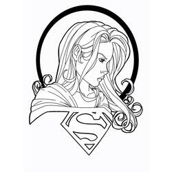 Dessin à colorier: Supergirl (Super-héros) #83956 - Coloriages à imprimer