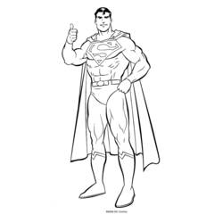 Dessin à colorier: Superman (Super-héros) #83609 - Coloriages à imprimer