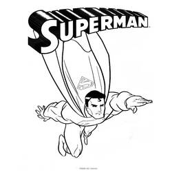 Dessin à colorier: Superman (Super-héros) #83610 - Coloriages à imprimer