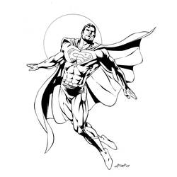 Dessin à colorier: Superman (Super-héros) #83615 - Coloriages à imprimer