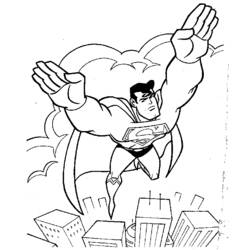 Dessin à colorier: Superman (Super-héros) #83624 - Coloriages à Imprimer Gratuits