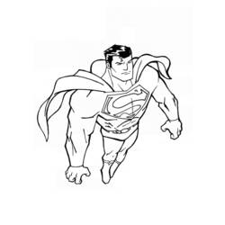 Dessin à colorier: Superman (Super-héros) #83639 - Coloriages à imprimer