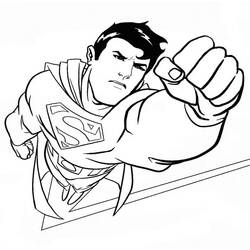 Dessin à colorier: Superman (Super-héros) #83646 - Coloriages à imprimer
