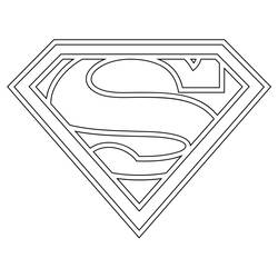 Dessin à colorier: Superman (Super-héros) #83651 - Coloriages à imprimer
