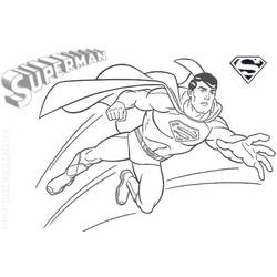 Dessin à colorier: Superman (Super-héros) #83672 - Coloriages à imprimer