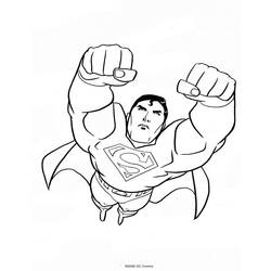 Dessin à colorier: Superman (Super-héros) #83675 - Coloriages à imprimer