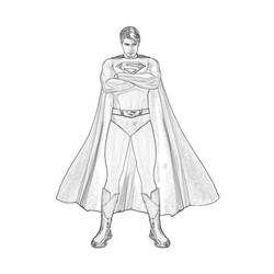 Dessin à colorier: Superman (Super-héros) #83730 - Coloriages à imprimer