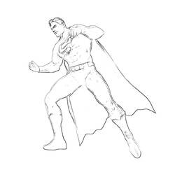 Dessin à colorier: Superman (Super-héros) #83731 - Coloriages à imprimer