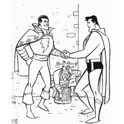 Dessin à colorier: Superman (Super-héros) #83882 - Coloriages à imprimer