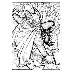 Dessin à colorier: Thor (Super-héros) #75788 - Coloriages à Imprimer Gratuits