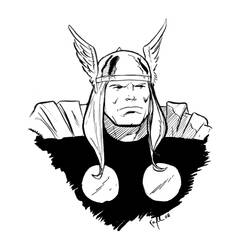 Dessin à colorier: Thor (Super-héros) #75792 - Coloriages à Imprimer Gratuits
