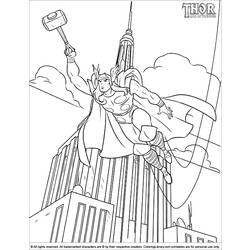 Dessin à colorier: Thor (Super-héros) #75900 - Coloriages à Imprimer Gratuits