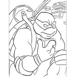 Dessin à colorier: Tortues Ninja (Super-héros) #75378 - Coloriages à Imprimer Gratuits