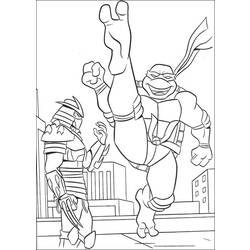 Dessin à colorier: Tortues Ninja (Super-héros) #75385 - Coloriages à Imprimer Gratuits
