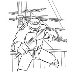 Dessin à colorier: Tortues Ninja (Super-héros) #75388 - Coloriages à Imprimer Gratuits