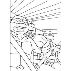 Dessin à colorier: Tortues Ninja (Super-héros) #75398 - Coloriages à Imprimer Gratuits