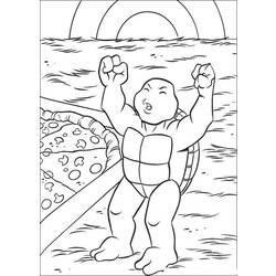 Dessin à colorier: Tortues Ninja (Super-héros) #75430 - Coloriages à Imprimer Gratuits