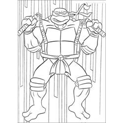 Dessin à colorier: Tortues Ninja (Super-héros) #75442 - Coloriages à Imprimer Gratuits