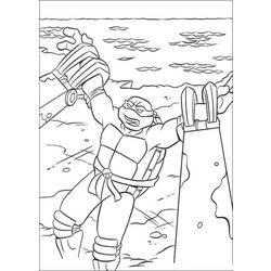 Dessin à colorier: Tortues Ninja (Super-héros) #75454 - Coloriages à Imprimer Gratuits