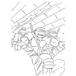 Dessin à colorier: Tortues Ninja (Super-héros) #75508 - Coloriages à Imprimer Gratuits