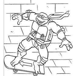 Dessin à colorier: Tortues Ninja (Super-héros) #75529 - Coloriages à Imprimer Gratuits
