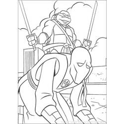 Dessin à colorier: Tortues Ninja (Super-héros) #75543 - Coloriages à Imprimer Gratuits