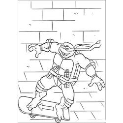Dessin à colorier: Tortues Ninja (Super-héros) #75596 - Coloriages à Imprimer Gratuits